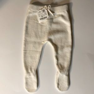 Zara Mini Collection Baby Knitted Footie Pants (NEW)